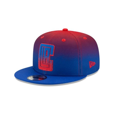 Blue Los Angeles Clippers Hat - New Era NBA Back Half 9FIFTY Snapback Caps USA8627451